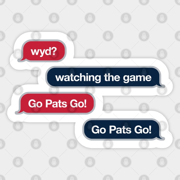 Patriots WYD Text Sticker by Rad Love